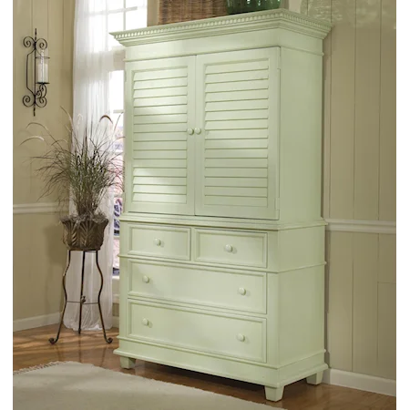 Single Dresser with Door Hutch